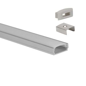 Buy cheap 6061 6063 Black LED Strip Aluminium Profile Housing Clear cover from wholesalers