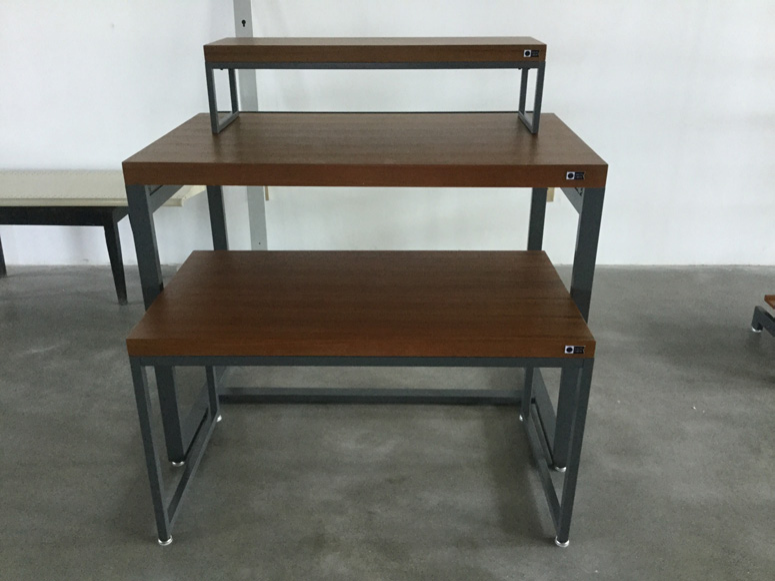 Buy cheap Wood Top Nesting Table Set with Metal Frame from wholesalers