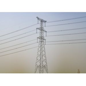 High Tension Steel Transmission Tower , 33kv Transmission Line Towers ISO