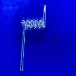 Buy cheap Factory Custom High Temperature Resistant Transparent Quartz Spiral Pipe from wholesalers