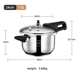 304 Stainless Steel Rice Cooker 18 - 24cm Multifunctional Induction Pressure