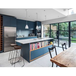 Buy cheap Melamine Lacquer Contemporary Flat Panel Modern Modular Kitchen Cabinets from wholesalers