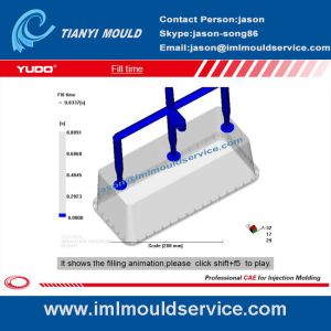Buy cheap thin wall plastic rectangular containers mould flow analysis from wholesalers