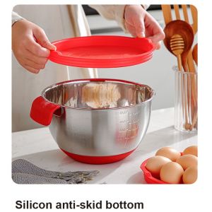 Buy cheap 304 Stainless Steel Mixing Bowl with ABS Lid 1200ml-4500ml from wholesalers