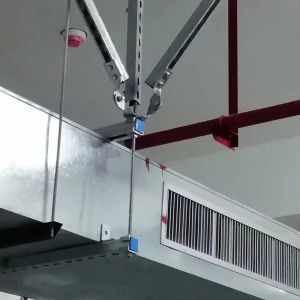 Galvanized Steel Lateral Seismic Roof Pipe Supports Bracket For Light Fixture