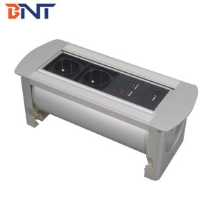 China Conference manual rotate EU power table socket box with usb on sale