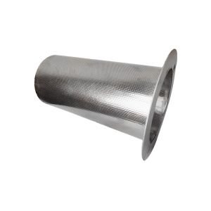 Buy cheap 3mm Hole 2mm Thickness Mesh Filter Strainer With Flange Silver from wholesalers
