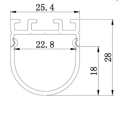 Quality Half Circle Shape Aluminium Profile for Muti Mounting LED Aluminium Channel with CE Rohs for sale