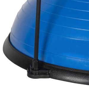 Buy cheap Diameter 58cm Half Blue PVC Yoga Ball Explosion Proof Thickened from wholesalers
