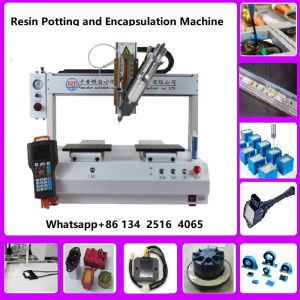 AB glue meter mix dispensing machine, automatic glue potting machine for LED
