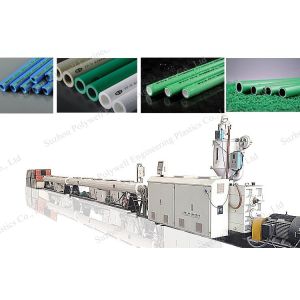 Buy cheap HDPE PP PPR Pert Tube Water Supply Pipe Extrusion Machine Manufacturing Plastic Extruding Machinery from wholesalers