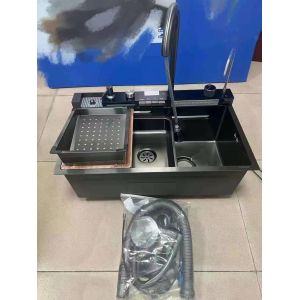 16 Gauge Brushed Handmade Kitchen Sink Undermount With Tap Hole