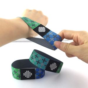 NFC213 RFID Festival Wristbands Elastic Fabric Reusable Ultralight Ev1 Woven