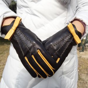 Buy cheap Soft Womens Soft Leather Gloves Plain Style 100% Wool Lining Customized Color from wholesalers