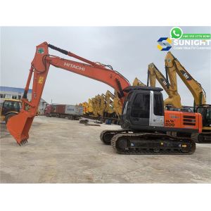 SAA4d102e-2 Engine Hitachi ZX 200 Used Excavator Works Perfectly with Few