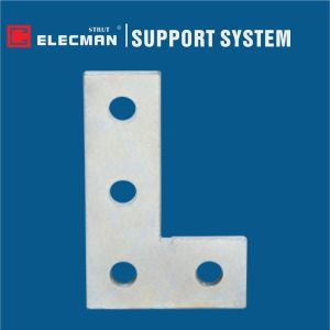 Buy cheap Electro Galvanized Steel Strut Flat Fittings Four Holes L Angle Plate 5-3/8 * 3-1/2 from wholesalers