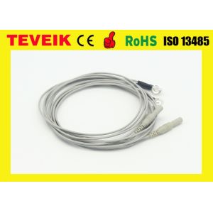 High Quality pure silver EEG cable electrodes for EEG machine, DIN1.5 socket eeg