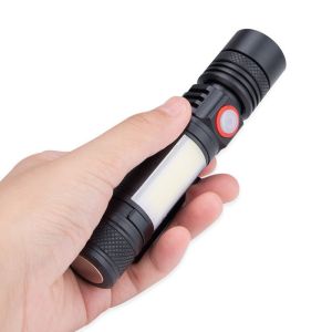 Buy cheap Outdoor Led Portable Flashlight Usb Charging Retractable Tail Magnet from wholesalers