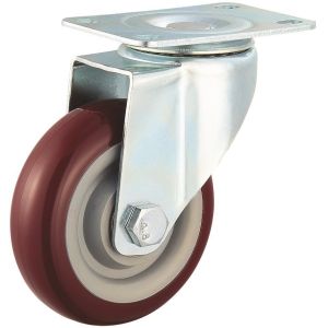 Buy cheap PVC Wheelchair Material Trolley Wheel All Size Caster Wheel 32mm Thickness with Brake from wholesalers