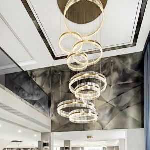 Buy cheap Gold Metal Large Modern Circular Chandelier from wholesalers
