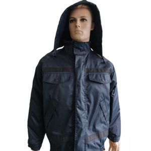 Buy cheap Navy Blue All Weather Military Jacket with Advanced Composite Fabric Technology and 4 Pockets Design from wholesalers