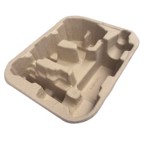 Natural Brown Recycled Pulp Packaging Molded Pulp Tray packaging Box