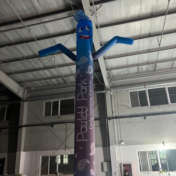 Buy cheap Cartoon Inflatable Waving Man Outdoor Sky Dancer Balloon Custom from wholesalers