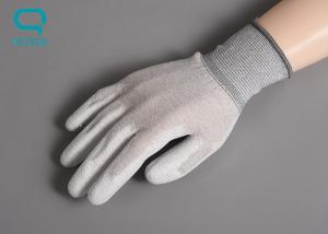Buy cheap Anti Static Carbon Fiber 20cm 24cm PU Palm Coated Gloves For Clean Room product
