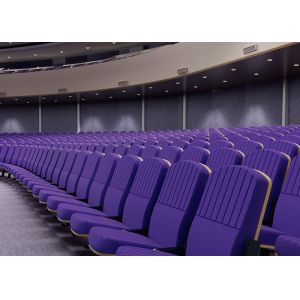 Buy cheap 580mm Aluminium Alloy Auditorium Lecture Hall Chair With Desk from wholesalers