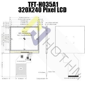 3.5 Inch TFT LCD Module With ST7272A Controller