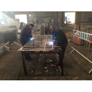 Buy cheap Temporary Fencing OD 32 x 1.40mm  construction fence 2.1mtx2.4mts Mesh 3.00mm*150mm*50mm anti climb mesh from wholesalers