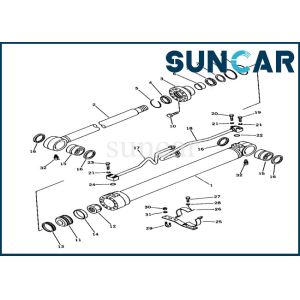 Buy cheap 707-98-36110 Hydraulic Cylinder Seal Kit Fits Komatsu PC100-3 Excavator Bucket Cylinder Seal Kit from wholesalers