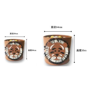 Washable Lion Pattern Felt Storage Boxes Easy Using With EN71 Certification