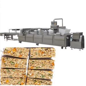 Multinational oat chocolate cereal fruits nuts candy bar moulding machine /