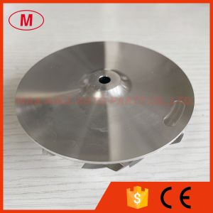Buy cheap custom reverse 68.00/87.00mm 9+0 blades Point Milling,Snake Curve Turbo milling/aluminum 2618/Billet compressor wheel from wholesalers