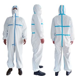 Buy cheap Tensile Resistance Disposable Protective Gowns Waterproof And Breathable Chemical Suit from wholesalers