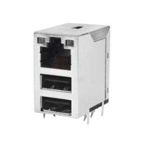 Buy cheap 100BASE-T 1-1840026-1 RJ45 MagJack with Dual USB Rapid Delivery from wholesalers