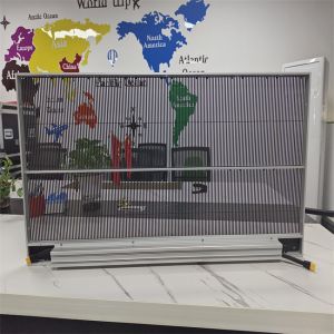 Buy cheap Customized Waterproof Mesh LED Screen P3.9 Glass Window Building Transparent Glass Mesh Grille Large from wholesalers