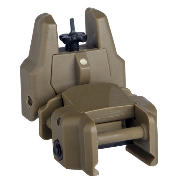 Quality Flip Up Rifle Sights Kit Hunting Accessories Rear And Front Night Sight For Rifles And Picatinny Rails for sale