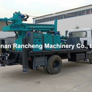 300m Deep Rock Borehole Drilling Rig Truck Mounted Water Well Machine