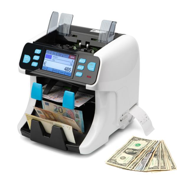 Buy cheap 2022 two pocket dual CIS banknote sorter machine sorting machine cash currency counting and automatic note banknote from wholesalers