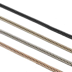 Metal Hardware Chain flat chain non-fading metal shoulder strap bag chain strap