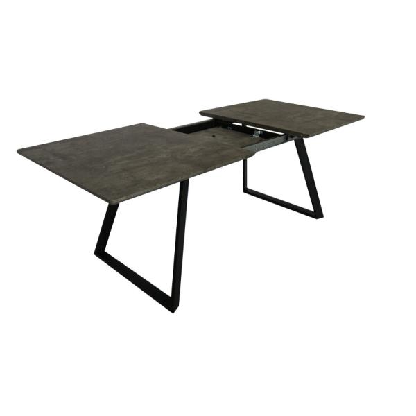 Quality Expandable Modern Wood Dinning Table MDF With Marble Paper Veneer Top for sale