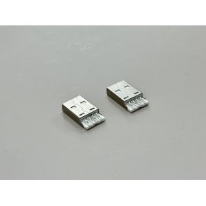 Buy cheap USB 2.0 AM Integrated Wire Solder Connector | Gold-Plated Terminal | White Housing | Electrical Cable Connector from wholesalers