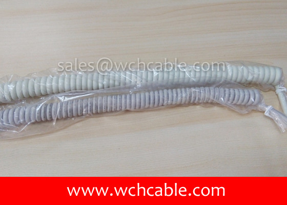 Quality UL21007 Abrasion Resistant Polyurethane Spring Cable for sale