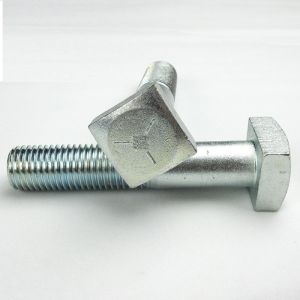 Plated Finish Metric Coarse Thread Square Head Mechanical Bolts with Chamfer on