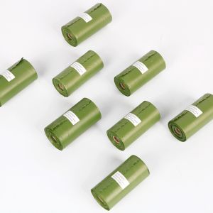 Buy cheap Green Compostable Biodegradable Dog Waste Bags Custom Logo Printing from wholesalers