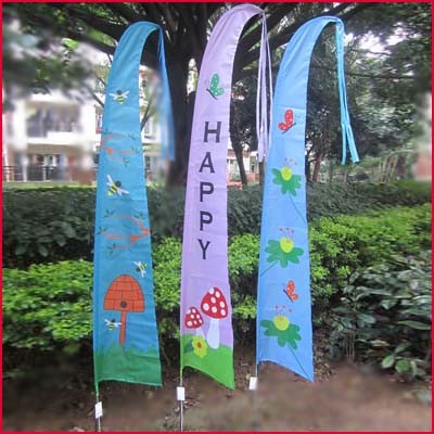 Buy cheap Spring Garden Flag Birdcage Mushroom Butterfly from wholesalers