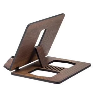 Customized Portable Foldable Wooden Bookstand Cookbook Reading Table Practical