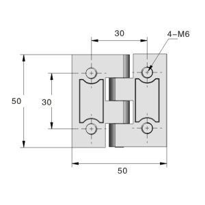 Buy cheap Black Chrome Plated Door Hinges Electrical Size 60mm Panel Screw Type from wholesalers